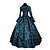 baratos Vestidos Lolita-Gótica Steampunk® Vitoriano Renda Cetim Mulheres Vestidos Cosplay Roxo Vermelho Azul Manga Longa Comprimento Longo