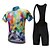 cheap Men&#039;s Clothing Sets-FUALRNY® Men&#039;s Short Sleeve Cycling Jersey with Bib Shorts Polyester Coolmax® Silicon Sky Blue Yellow Red Argyle Bike Clothing Suit Quick Dry Sweat-wicking Sports Argyle Mountain Bike MTB Road Bike
