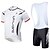 halpa Ανδρικά σύνολα ένδυσης-ILPALADINO Men&#039;s Short Sleeve Cycling Jersey with Bib Shorts Mesh Solid Color Bike Bib Shorts Jersey Tights Waterproof Windproof Quick Dry Breathable Back Pocket Sports Solid Color Mountain Bike MTB