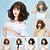 cheap Synthetic Trendy Wigs-Synthetic Wig Curly Style Bob Capless Wig Brown Ash Brown Brown Grey Synthetic Hair Women&#039;s Brown / Gray Wig Short Natural Wigs