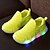 voordelige Meisjesschoenen-Meisjes Schoenen Leer Tule Lente Zomer Herfst Oplichtende schoenen Sneakers Wandelen LED Voor Causaal Wit Lichtgroen Roze