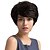 Недорогие Натуральные парики без шапочки-основы-Смесь человеческих волос Парик Классика Естественные волны Короткие Прически 2020 Прически Холли Берри Классика Естественные волны Машинное плетение Черный Повседневные