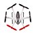 baratos Quadicópteros CR &amp; Multirotores-RC Drone WLtoys Q282G 4CH 6 Eixos 2.4G Com Câmera HD 2.0MP Quadcópero com CR FPV / Luzes LED / Retorno Com 1 Botão Quadcóptero RC / Controle Remoto / 1 Bateria Por Drone / Modo Espelho Inteligente