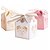 cheap Favor Holders-Cubic Card Paper Favor Holder with Ribbons Favor Boxes / Gift Boxes - 25
