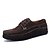 cheap Men&#039;s Sneakers-Men&#039;s Shoes Suede Fall Winter Comfort Light Soles Formal Shoes Loafers &amp; Slip-Ons Lace-up For Casual Outdoor Office &amp; Career Brown Dark
