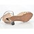 cheap Latin Shoes-Women&#039;s Latin Shoes Glitter S-hook Clasp Sandal Sparkling Glitter Cuban Heel Customizable Dance Shoes Nude / Performance / Leather