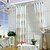 billige Gjennomsiktige gardiner-klargjorte rene gardiner nyanser ett panel / broderi / stue