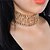 cheap Choker Necklaces-Women&#039;s Choker Necklace Monograms Alphabet Shape Ladies Personalized Luxury Fashion Copper Rhinestone Gold Silver Necklace Jewelry For Party Party Evening Party / Evening Event / Party Outdoor