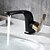 Χαμηλού Κόστους Βρύσες Νιπτήρα Μπάνιου-Μπάνιο βρύση νεροχύτη - Καταρράκτης Λαδωμένο Μπρούντζινο Αναμεικτικές με ενιαίες βαλβίδες Ενιαία Χειριστείτε μια τρύπα