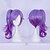 cheap Costume Wigs-Synthetic Wig Cosplay Wig Natural Wave Natural Wave With Ponytail Wig Medium Length Purple Synthetic Hair Women&#039;s Ombre Hair Purple