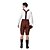 cheap Men&#039;s &amp; Women&#039;s Halloween Costumes-Oktoberfest Bavarian Cosplay Costume Party Costume Men&#039;s Halloween Carnival New Year Festival / Holiday Halloween Costumes Outfits Coffee Patchwork Men&#039;s Uniform