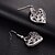 cheap Earrings-Women&#039;s Drop Earrings Heart Love Ladies Earrings Jewelry Silver For Wedding Party Daily Casual