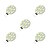 baratos Luzes LED de Dois Pinos-5pçs 2 W Luminárias de LED  Duplo-Pin 160 lm G4 10 Contas LED SMD 5050 Branco 12 V / 5 pçs