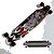 billige Skateboarding-41 Inch Longboards Skateboard Ahorn ABEC-9 Dødningehoveder Professionelt Sort med Hvid / Grå Sort / Gul