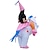 preiswerte Halloween-Kostüme für Herren und Damen-Cosplay Kostüme Haloween Figuren Maskerade Aufblasbare Kostüme Cosplay Film Cosplay Weiß Gymnastikanzug/Einteiler Ventilator Halloween