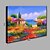 economico Quadri paesaggistici-Hang-Dipinto ad olio Dipinta a mano Orizzontale Paesaggi Mediterraneo Senza telaio interno  (senza cornice)