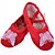 זול נעלי בלט-בגדי ריקוד נשים נעלי ריקוד לילדים קנבס / בד שטוחות נעלי ריקוד לבן / אדום / ורוד / אימון
