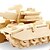 tanie Modele i zestawy modelarskie-Zabawki 3D Puzzle Metalowe puzzle Czołg Zrób to Sam Drewno Drewno naturalne Klasyczny Dla dzieci Dla dorosłych Unisex Dla chłopców Dla dziewczynek Zabawki Prezent / Drewniane modele