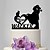 baratos topo de bolo festa de casamento-Tema Clássico Casamento Estatueta Plástico Casal Clássico 1 pcs Preto