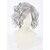 abordables Perruques de déguisement-perruque synthétique perruque grise courte cheveux synthétiques gris perruque halloween femme grise