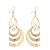 ieftine Cercei la Modă-Pentru femei Cercei Picătură Cercei atârnați Cercei agățați Decupată femei Design Unic Stil Atârnat Elegant Modă Epocă Argilă Placat Auriu cercei Bijuterii Auriu / Argintiu Pentru Cadouri de Crăciun