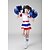 cheap Dance Costumes-Cheerleader Costumes / Dance Costumes Outfits Performance Polyester Belt / Appliques Short Sleeves High Top