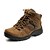 cheap Men&#039;s Athletic Shoes-Men&#039;s Shoes Real Leather Cowhide Fall Winter Comfort Snow Boots Athletic Shoes Hiking Shoes Lace-up For Athletic Casual Outdoor Office &amp;