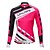 cheap Men&#039;s Clothing Sets-ILPALADINO Men&#039;s Women&#039;s Long Sleeve Cycling Jersey with Tights Winter Summer Fleece Pink Funny Plus Size Bike Tights Clothing Suit Waterproof Windproof Breathable Quick Dry Back Pocket Sports