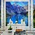 preiswerte Wandgemälde-Wand-Tapete der blauen Wand der Gewohnheit 3d der Landschaftsgewohnheit passte geeignete Restaurantschlafzimmer-Büroansicht