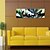 abordables Peintures Abstraites-Peinture à l&#039;huile Hang-peint Peint à la main - Abstrait Artistique Toile Trois Panneaux