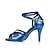 זול נעליים לטיניות-בגדי ריקוד נשים נעליים לטיניות דמוי עור סנדלים בד בהצלבה עקב סטילטו מותאם אישית נעלי ריקוד כתום / סגול / כחול / הצגה
