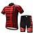 abordables Ensembles de vêtements pour hommes-Homme Maillot et Cuissard Velo Cyclisme Vélo Ensembles de Sport Respirable Séchage rapide Anti-transpiration Des sports VTT Vélo tout terrain Vélo Route Vêtement Tenue