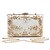 cheap Clutches &amp; Evening Bags-Women&#039;s Bags PU Leather Evening Bag Rhinestone Petal Beading Party Wedding Event / Party Evening Bag Wedding Bags Handbags White Black Red Gold