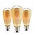 billige LED-filamentpærer-5pcs 4 W LED-glødetrådspærer 360 lm E26 / E27 ST64 4 LED Perler COB Dekorativ Varm hvid 220-240 V / 5 stk. / RoHs