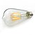 baratos Lâmpadas Filamento de LED-3pçs 10 W Lâmpadas de Filamento de LED 1000 lm E27 ST64 10 Contas LED COB Decorativa Branco Quente 220-240 V / 3 pçs