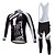 ieftine Seturi de îmbrăcăminte pentru bărbați-Manșon Lung Jerseu Cycling cu Mâneci Bicicletă Costume Uscare rapidă Sport Poliester Spandex Silicon Îmbrăcăminte / Lycra