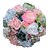 baratos Bouquets de Flores para Noiva-Bouquets de Noiva Buquês Casamento Miçangas / Renda / Seda 10.24&quot;(Aprox.26cm)