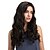 cheap Synthetic Trendy Wigs-Synthetic Wig Wavy Synthetic Hair Middle Part Black Wig Women&#039;s Long Capless