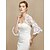 cheap Wraps &amp; Shawls-Tulle Wedding Party / Evening Women&#039;s Wrap With Appliques Shrugs