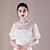 cheap Wraps &amp; Shawls-Tulle Wedding Party / Evening Women&#039;s Wrap With Lace Capelets