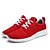 baratos Sapatos Desportivos para Homem-Homens Tule Primavera / Outono Conforto Tênis Caminhada Vermelho / Preto / Cinzento / Cadarço