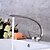 billige Sprinkle®-kraner-Baderom Sink Tappekran - Utbredt Nikkel Børstet Centersat Enkelt Håndtak Et HullBath Taps