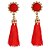 cheap Dance Accessories-Belly Dance Jewelry Women&#039;s Performance Polyester Tassel Earrings