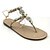 cheap Women&#039;s Sandals-Women&#039;s Shoes PU(Polyurethane) Spring / Summer Sandals Low Heel Rhinestone / Flower Almond / Party &amp; Evening / Party &amp; Evening