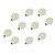 abordables Ampoules LED double broche-10pcs 2 W LED à Double Broches 160 lm G4 10 Perles LED SMD 5050 Blanc 12 V / 10 pièces