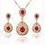 cheap Jewelry Sets-Women&#039;s Crystal Jewelry Set Pendant Necklace / Earrings Pear Cut Solitaire Two Stone Drop Ladies Luxury Dangling Elegant Fashion Euramerican Earrings Jewelry Red / Blue / Green For Party Wedding