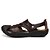 cheap Men&#039;s Sandals-Men&#039;s Shoes Real Leather Summer Fall Formal Shoes Sandals Walking Shoes Split Joint For Casual Office &amp; Career Yellow Brown