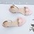 abordables Sandales femme-Femme Chaussures Cuir Verni Eté Chaussures formelles Semelles Légères Chaussures de Demoiselle d&#039;Honneur Fille A Bride Arrière Confort