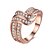 cheap Rings-Women&#039;s Ring Cubic Zirconia Rose Gold Crystal Tin Alloy Rose Gold Plated Alloy Round Geometric Irregular Personalized Luxury Geometric