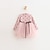 Χαμηλού Κόστους Καθημερινά φορέματα-Νήπιο Λίγο Κοριτσίστικα Φόρεμα Πουά Ανθισμένο Ροζ Μακρυμάνικο Κουκκίδα Φορέματα Φθινόπωρο Χειμώνας Κανονικό